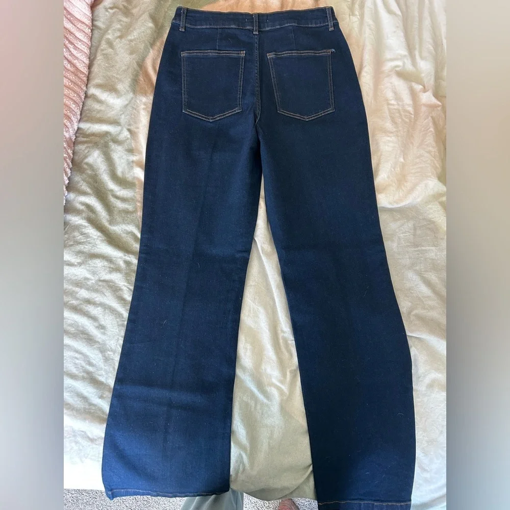 Bagatelle Dark Blue Flare Jeans - Picture 3 of 3